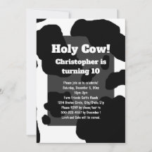 Impresión de vaca divertida personalizada