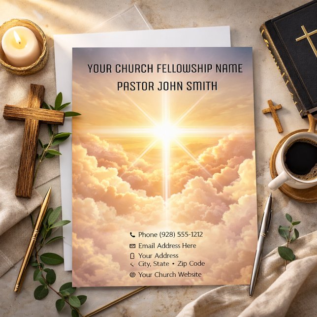 Invitación Impresión Digital Iglesia Nube Celestial (Subido por el creador)