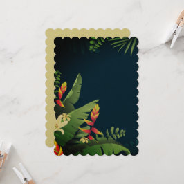 Invitación Impresión hawaiana