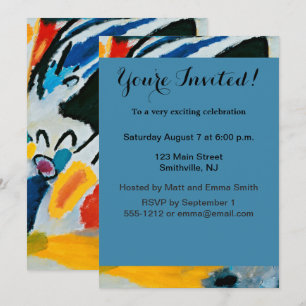 Invitación Impresión III Concierto Pintura Abstracta de Kandi