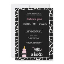 Impresión lechera personalizada Milkaholic Baby Sh