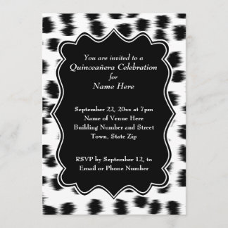 Invitación Impresión Quinceanera del modelo de los puntos del