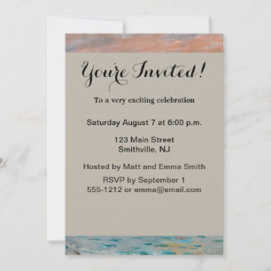 Invitación Impresión Sunrise clausura monet impresionist