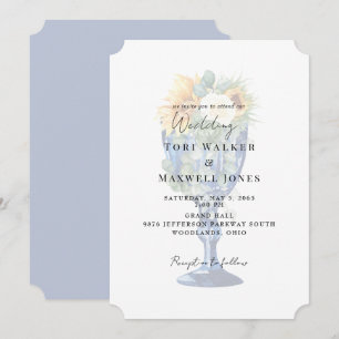Invitación Impresionante boda de girasoles mediterráneos tosc