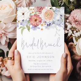 Invitación Impresionante Brunch Botánico Floral Bridal Shower