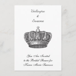 Invitación Impresionante Corona del Viejo Mundo