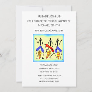 Invitación Impresionante tambor y celebración cumpleaños