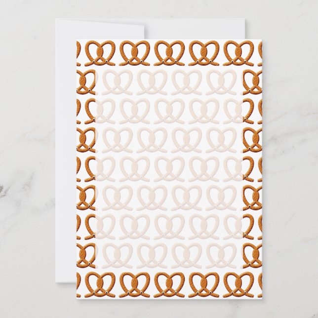 Invitación Impresiones de dibujo de pretzel cutáneo (Anverso)