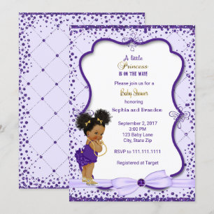 Invitación Impresora Princesa Baby Shower
