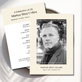 Invitación Imprimible celebración de la vida foto completa