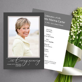 Invitación Imprimible celebración de la vida foto completa