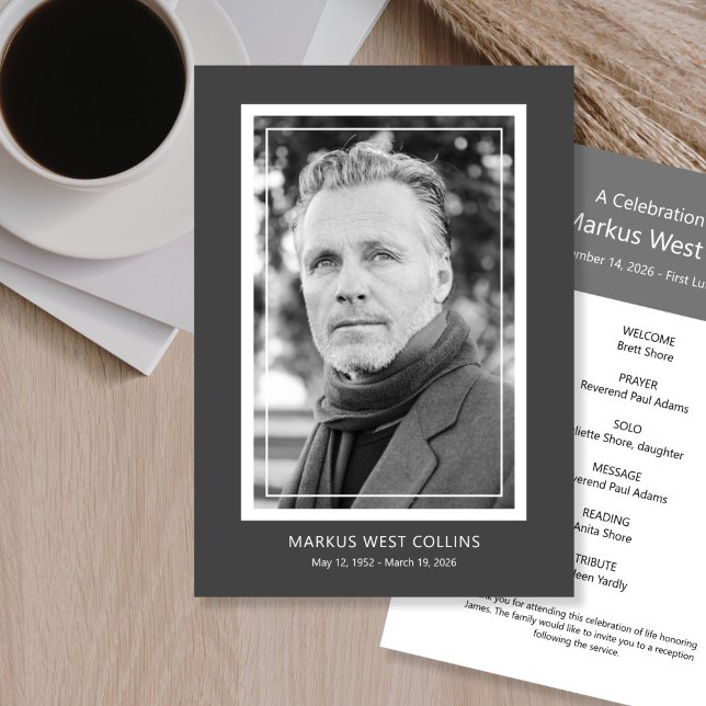 Invitación Imprimible celebración de la vida foto completa (Subido por el creador)