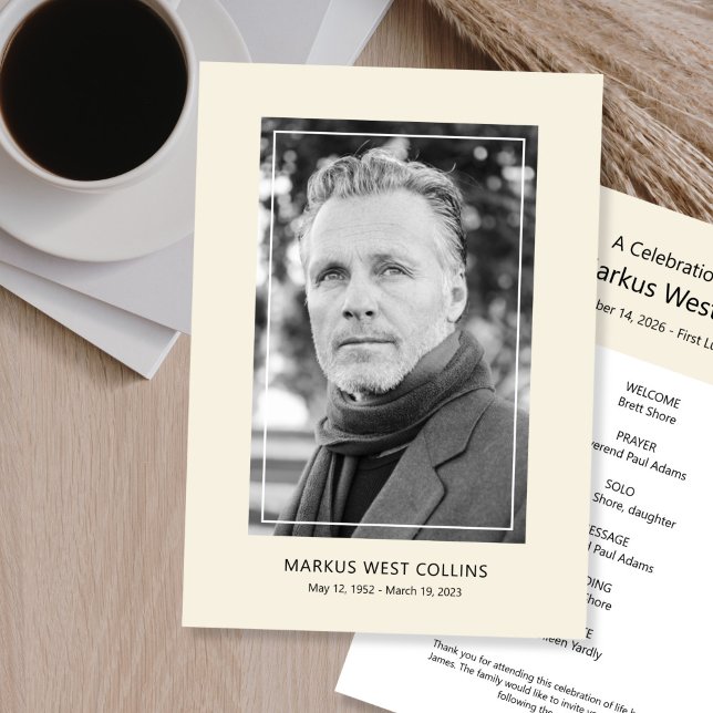 Invitación Imprimible celebración de la vida foto completa (Subido por el creador)