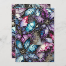 Imprimible Galaxia coloreada con tinta de alcohol