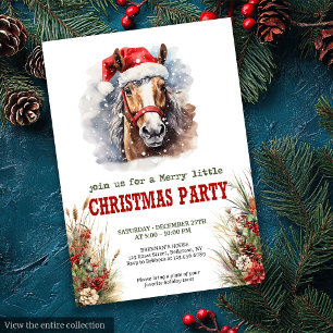 Invitación imprimible para fiesta de Navidad con c