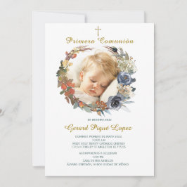 Invitación imprimible para primera comunión