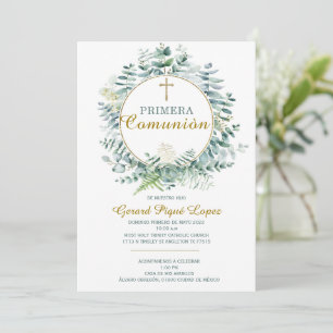 invitación imprimible para primera comunión
