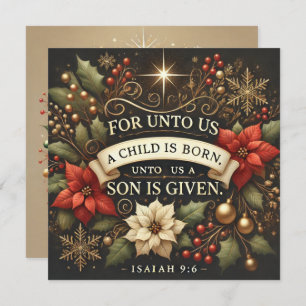 Invitación Imprimible Para Unto Us Un Niño Nace Un Libro De C