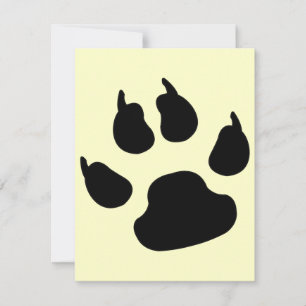 Invitación Imprimir pata de perro