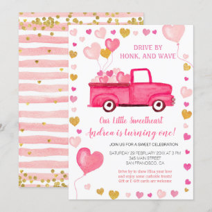 Invitación Impulso de Valentine Baby Shower