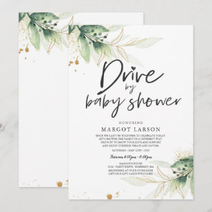 Invitación Impulso por Baby Shower Invitation Greenery Shower
