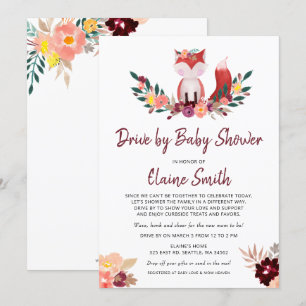 Invitación Impulso por Baby Shower neutral de género de Fox r