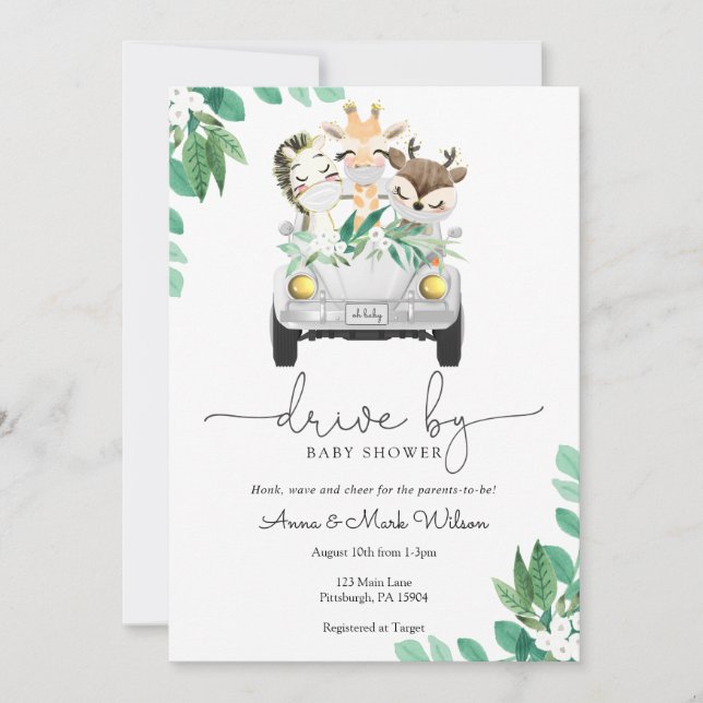 Invitación Impulso por Baby Shower Parade (Anverso)