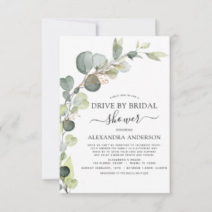 Invitación Impulso por Bridal Shower Greenery Eucalyptus