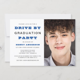 Invitación Impulso por foto simple del partido de graduación
