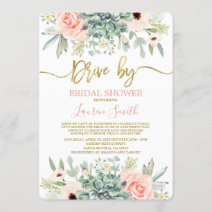 Invitación Impulso por suculentas duchas de novias