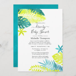 Invitación Impulso verde azulado y tropical de limón por duch