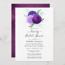Invitación Impulso violeta y verde por ducha