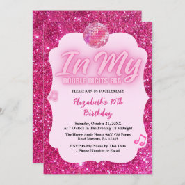 Invitación In My Double Digits Era 10th Birthday