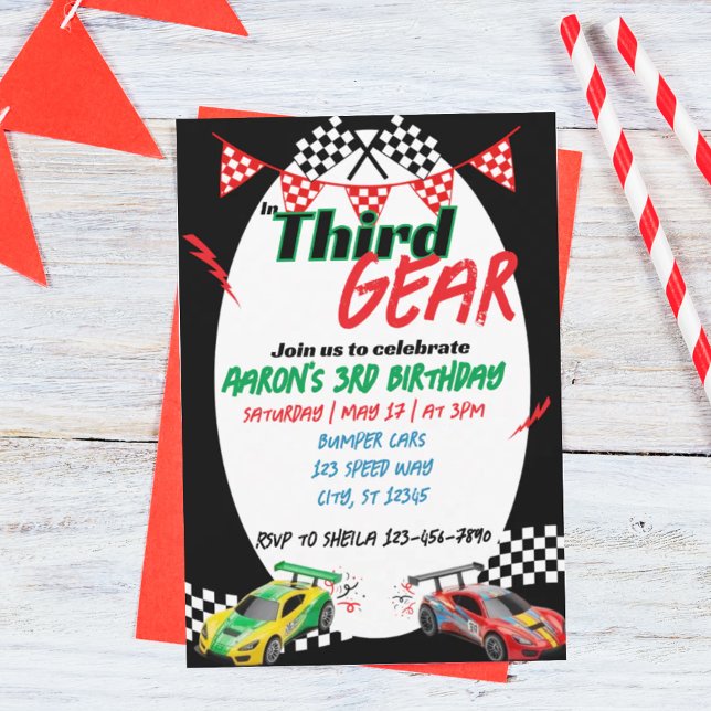 Invitación In Third Gear, Racing 3rd Birthday (Subido por el creador)