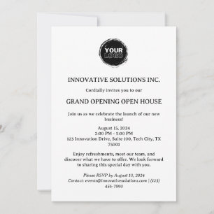 Invitación Inauguración de Casa Abierta de Nuevo Negocio Mini