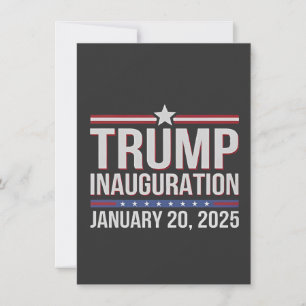 Invitación Inauguración de Trump Día de enero de 2025 Preside