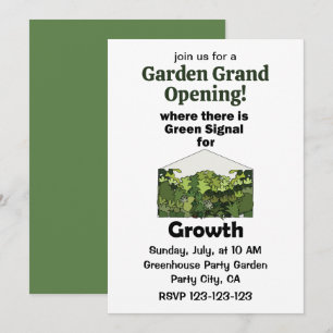 Invitación Inauguración del jardín de crecimiento con señal v