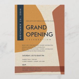 INVITACIÓN INAUGURACIÓN GRANDIOSA DE ARTE ABSTRACTO MODERNO R