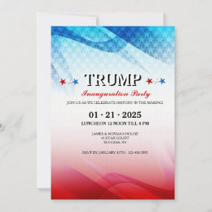 Invitación inaugural de la celebración estadounide