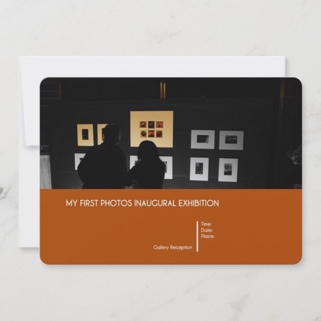 Invitación inaugural de la exposición (Anverso)