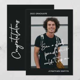 Invitación Incluso una fiesta de graduación fotográfica pande