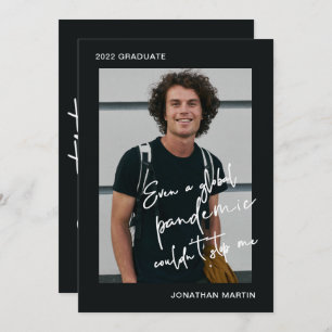 Invitación Incluso una fiesta de graduación fotográfica pande