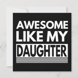 INVITACIÓN INCREÍBLE COMO MI HIJA DÍA DEL PADRE MODERNO