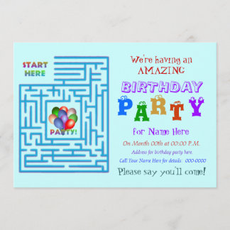 Invitación Increíble fiesta de cumpleaños