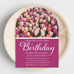 Invitación Increíble fiesta de cumpleaños número 65 en un cam