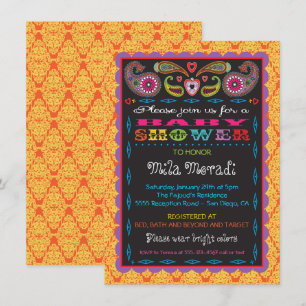 Invitación India: Baby Shower inspirado por Bollywood