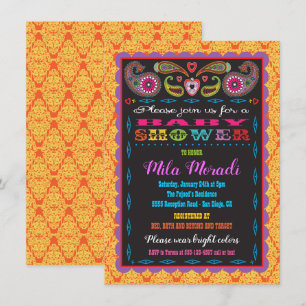 Invitación India: Baby Shower inspirado por Bollywood
