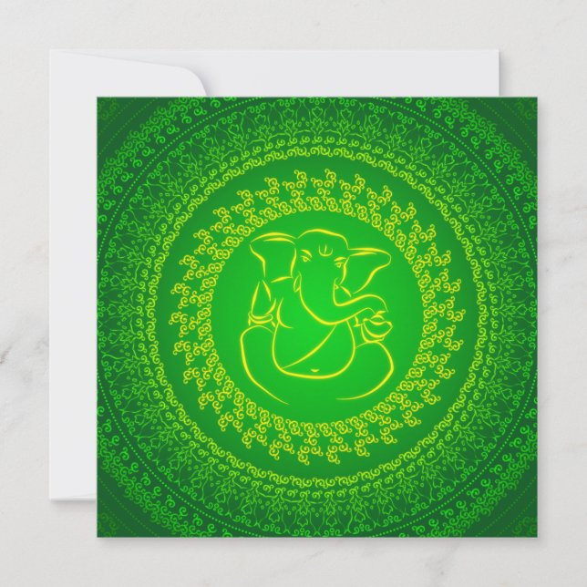 Invitación india con clase elegante de la boda de (Anverso)