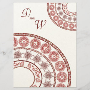 Invitación india de la boda de Mehendi de la