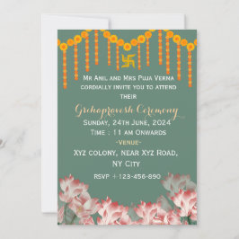 Invitación Indian Housewarming Invitations 